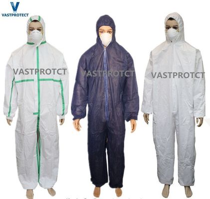 Vêtements de protection PP non tissés jetables SMS All-in-one pour l'Amérique du Sud