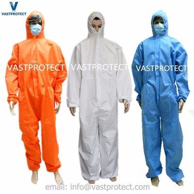 Vêtements de protection de sécurité combinaisons jetables pour 20000 pièces par conteneur 20GP