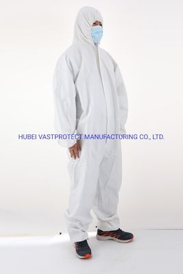 All-in-one XL Structure imperméable à l'eau respirant de type 5/6 Catégorie 3 Couverture blanche jetable