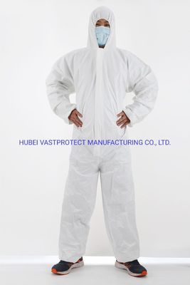 Catégorie 3 Type 5/6 imperméable à l'eau respirable jetable microporeux blanc général et standard