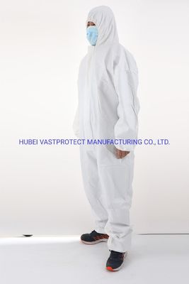 Catégorie 3 Type 5/6 imperméable à l'eau respirable jetable microporeux blanc général et standard