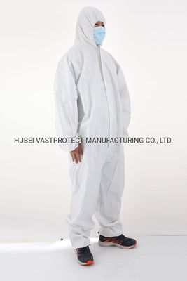 Catégorie 3 Type 5/6 imperméable à l'eau respirable jetable microporeux blanc général et standard