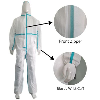 175*140cm Isolation de protection jetable SMS Couverture non tissée avec couture en ruban adhésif