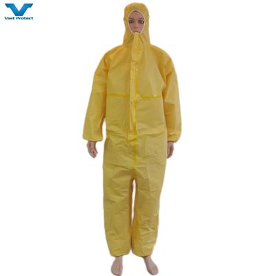 175*140cm Couverture entièrement fermée disposable de protection chimique