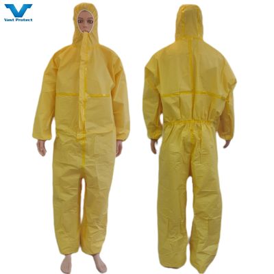 175*140cm Couverture entièrement fermée disposable de protection chimique