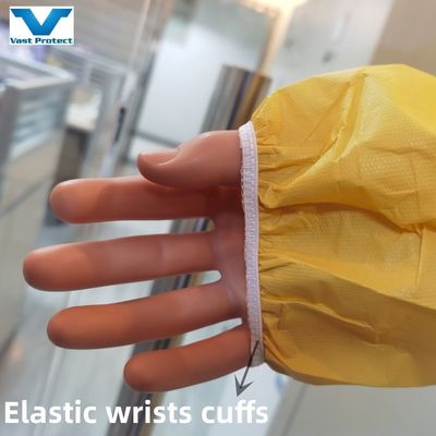 VASTPROTECT-609 jaune, combinaison jetable, combinaison de protection contre les produits chimiques 175*140 cm