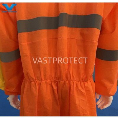 VPT SMS606 175*140cm Orange SMS jetable 56GSM Tyvek Couverture avec ruban réfléchissant