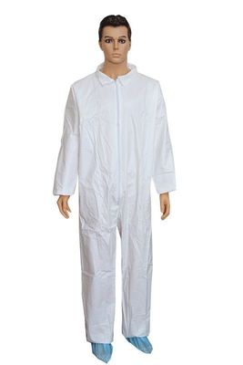 DuPont Tyvek Peinture blanche jetable Hazmat Tychemical Work Coverall Chaudière Travail Costume de sécurité avec collier à capuche