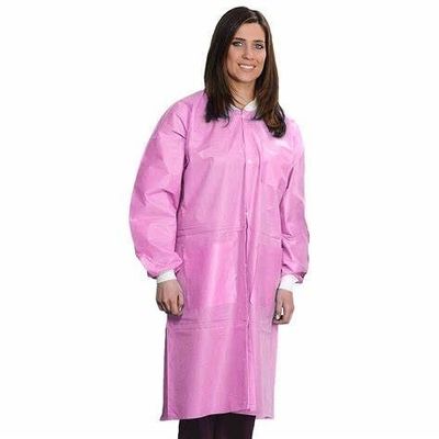 45GSM SMS Dental Unisexe Disposable Lab Jackets à l' avant et au col ouvert