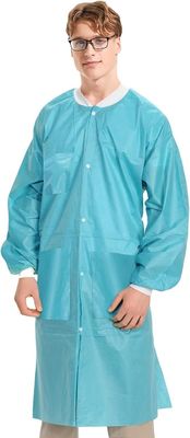 45GSM SMS Dental Unisexe Disposable Lab Jackets à l' avant et au col ouvert
