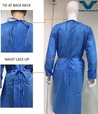 Imprimé sans logo, certifié CE, imperméable à l'eau, respirant, jetable, veste d'isolation SMS
