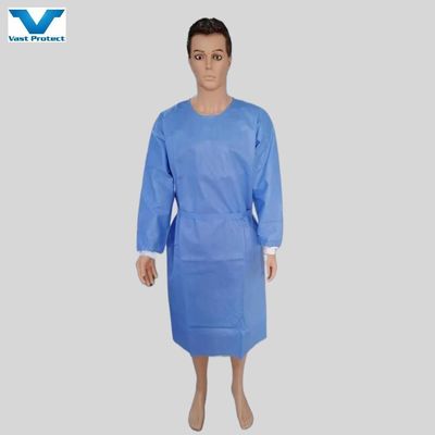 M/L/XL Vêtement d'isolation étanche non stérile AAMI Niveau 1/2/3 SMS Vêtements de protection non tissés