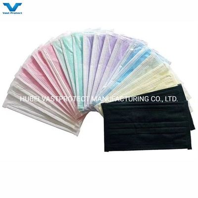 VPT1001 Masque facial jetable en boucle d'oreille en 3 couches non tissé avec Bfe 95%