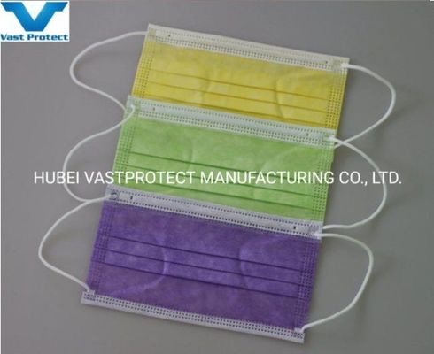 Masque facial pour adultes à boucle d'oreille respirante en 3 couches pour adultes de l'âge bleu