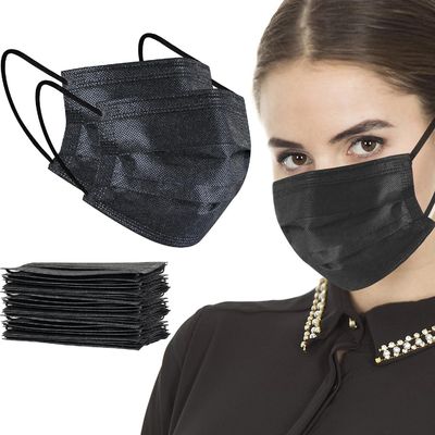 Adultes Masque à usage unique noir 20 25 25 grammes avec noir