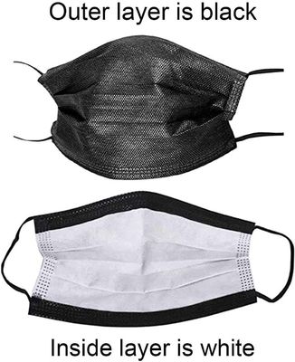 Masque facial jetable plat de niveau 2 ASTM avec pince à nez élastique CE ISO 13485 FDA 98%