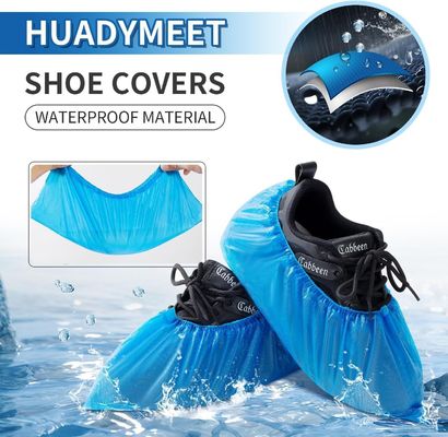 Couverture de chaussure jetable en plastique CPE résistant au glissement durable pour l'hôpital