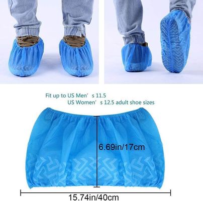 Couvertures de chaussures en tissu PP non tissé, fabriquées à la machine ou à la main et jetables antidérapants