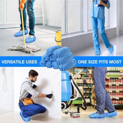 Couvertures de chaussures jetables résistantes au glissement pour sols et chaussures intérieurs 15*39cm
