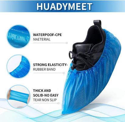 Couverture de chaussure en PE CPE légère de 15*36cm pour les procédures dentaires, faite à la main ou à la machine