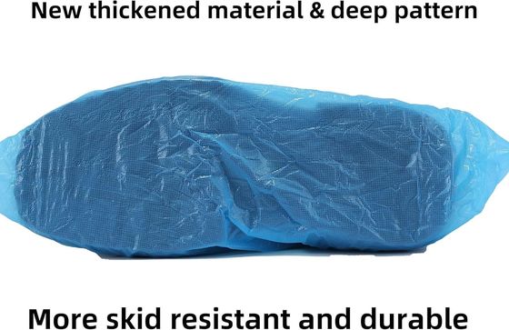 Couverture de chaussure en PE CPE légère de 15*36cm pour les procédures dentaires, faite à la main ou à la machine