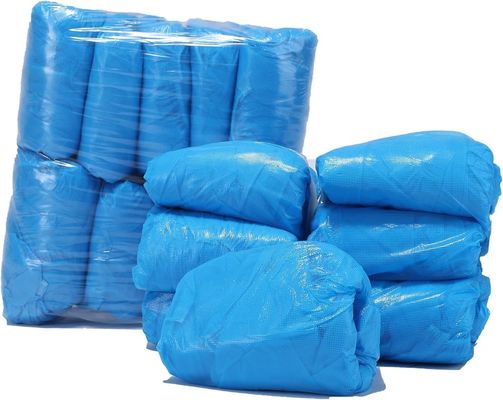 Couverture de chaussure en PE CPE légère de 15*36cm pour les procédures dentaires, faite à la main ou à la machine