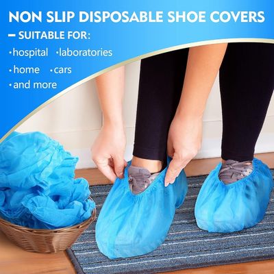 Impression de logo Couverture de chaussure jetable antistatique non déchirante pour machine ou manuelle