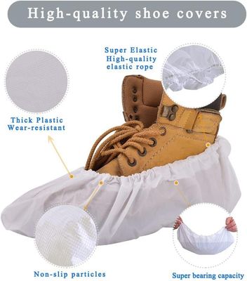 Couverture de chaussure jetable en PE/CPE non tissé pour clinique hospitalière Grammes 2-30g Anti-dérapant