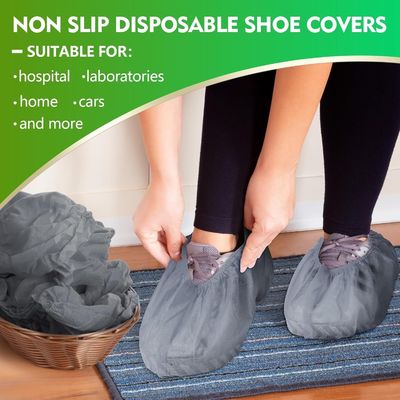 Couverture de chaussure jetable en PP PE CPE certifiée ISO en bleu, blanc, vert, rouge, gris, rose, noir