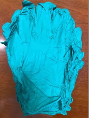 Gants à base de nitrile bleu sans latex et sans poudre certifié ISO longueur 240 mm pour la manipulation des aliments
