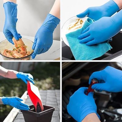 20 jours délai de livraison 5 ml 6 ml gants jetables de nitrile pour mécanicien de cuisine