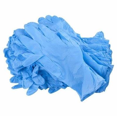 Gants d'examen du nitrile sans poudre avec impression de logo et certification FDA