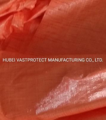 12 pieds x 100 pieds Double Orange PE Poly Tarps Roll personnalisation et poids en grammes 20-260GSM