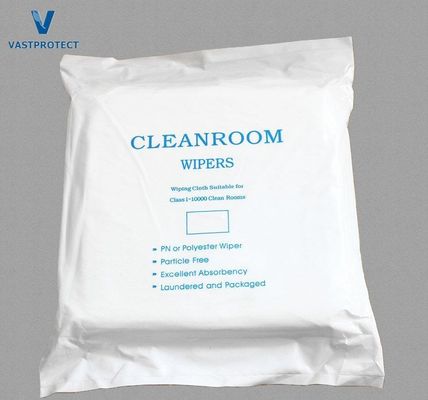 Lint libre 9 * 9 pouces Polyester Microfiber éternuements de salle blanche pour lentilles optiques étanche