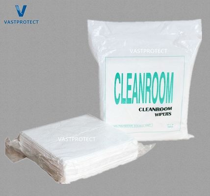 Équipement de nettoyage de la salle blanche en microfibre 9*9 pouces pour le nettoyage de l'écran sans lingot 100% polyester