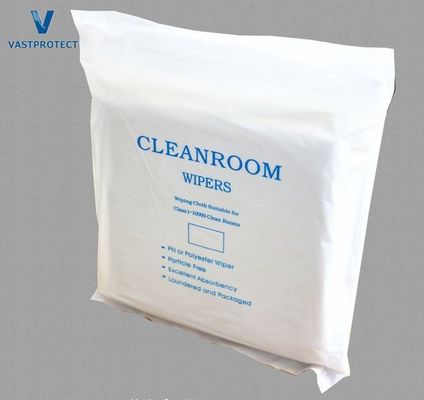 Équipement de nettoyage de salle blanche en 100% polyester en microfibre pour l'industrie antistatique et sans lingots